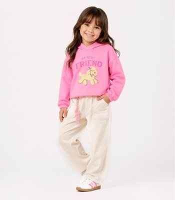Blusão Infantil Com Estampa Select Rosa
