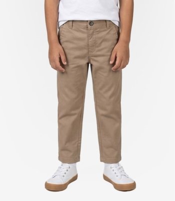 Calça Infantil Masculina Em Sarja Select Marrom