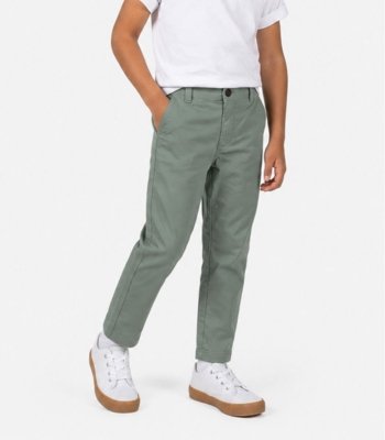 Calça Infantil Masculina Em Sarja Select Verde