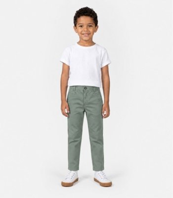 Calça Infantil Masculina Em Sarja Select Verde