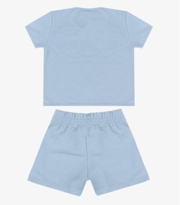 Conjunto Blusa Com Shorts Infantil Select Azul