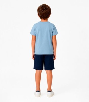 Conjunto Camiseta Com Bermuda Infantil Select Azul