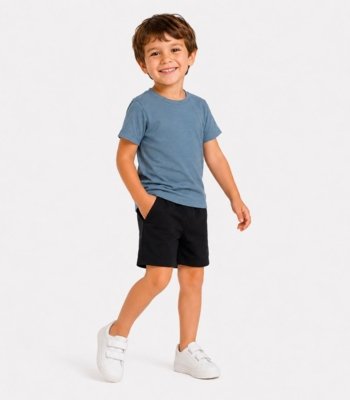 Conjunto Camiseta Com Bermuda Infantil Select Azul