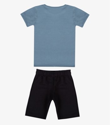 Conjunto Camiseta Com Bermuda Infantil Select Azul