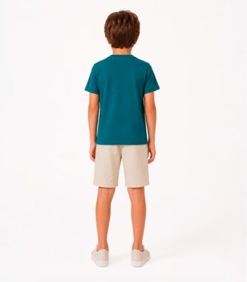 Conjunto Camiseta Com Bermuda Infantil Select Verde