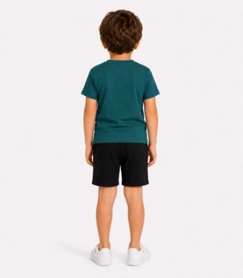 Conjunto Camiseta Com Bermuda Infantil Select Verde