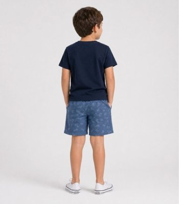 Conjunto Camiseta Com Bermuda Select Azul