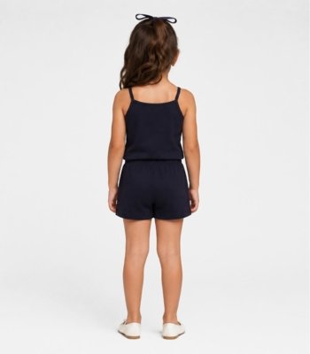 Conjunto Feminino Infantil Regata E Short Select Azul