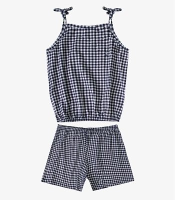 Conjunto Infantil Blusa de Alça e Short Select Azul