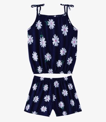 Conjunto Infantil Blusa de Alça e Short Select Azul