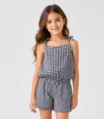 Conjunto Infantil Blusa de Alça e Short Select Azul