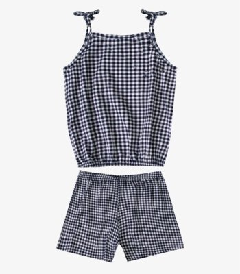 Conjunto Infantil Blusa de Alça e Short Select Azul