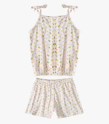 Conjunto Infantil Blusa de Alça e Short Select Branco