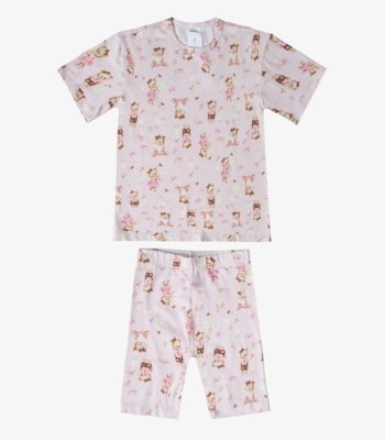 Conjunto Infantil Camisa Com Ciclista Select Rosa