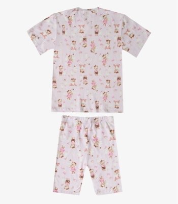Conjunto Infantil Camisa Com Ciclista Select Rosa
