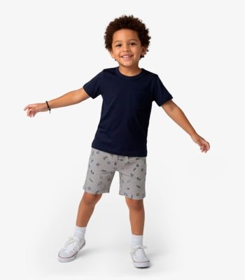 Conjunto Infantil Camiseta Com Bermuda Select Azul