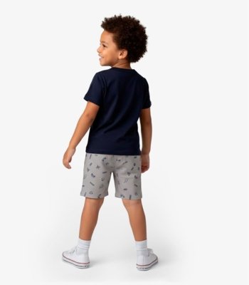Conjunto Infantil Camiseta Com Bermuda Select Azul