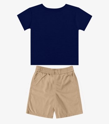Conjunto Infantil Camiseta Com Bermuda Select Azul