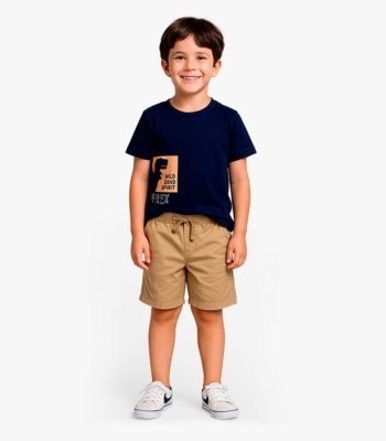 Conjunto Infantil Camiseta Com Bermuda Select Azul