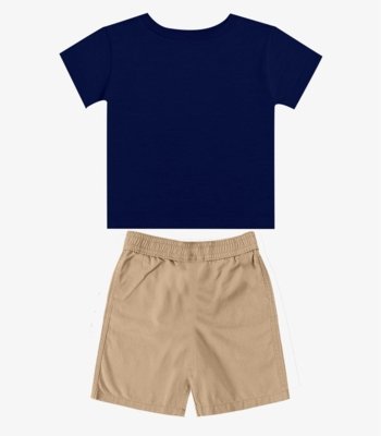 Conjunto Infantil Camiseta Com Bermuda Select Azul