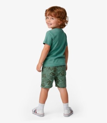 Conjunto Infantil Camiseta Com Bermuda Select Verde