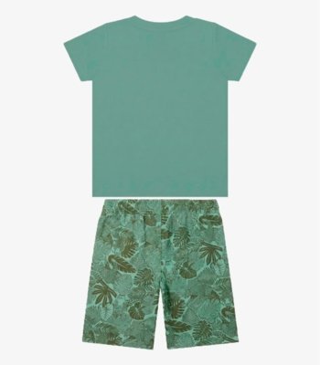 Conjunto Infantil Camiseta Com Bermuda Select Verde