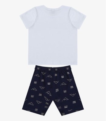 Conjunto Infantil Camiseta e Bermuda Select Azul