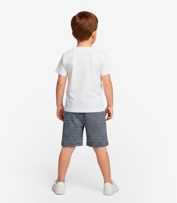 Conjunto Infantil Camiseta e Bermuda Select Bege