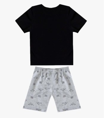 Conjunto Infantil Camiseta e Bermuda Select Cinza