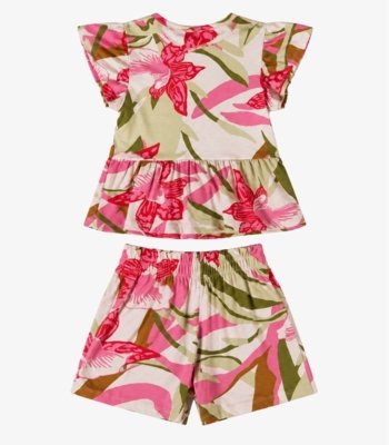Conjunto Infantil Estampado Select Rosa