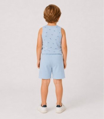 Conjunto Infantil Machão e Bermuda Select Azul