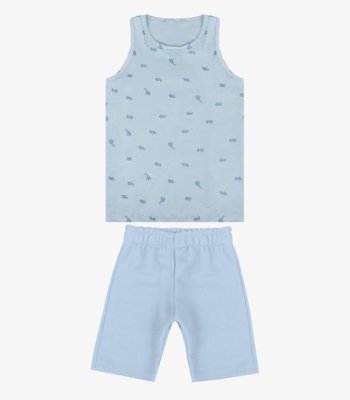Conjunto Infantil Machão e Bermuda Select Azul