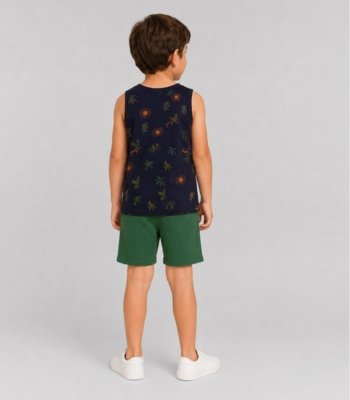 Conjunto Infantil Machão e Bermuda Select Azul