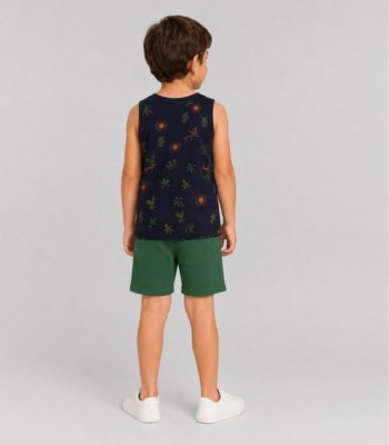 Conjunto Infantil Machão e Bermuda Select Azul