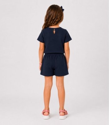 Conjunto Infantil Menina Blusa e Short Select Azul