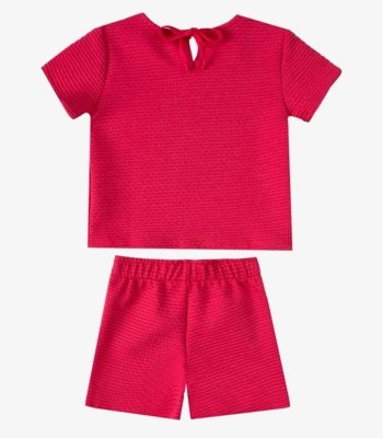 Conjunto Infantil Menina Blusa e Short Select Rosa