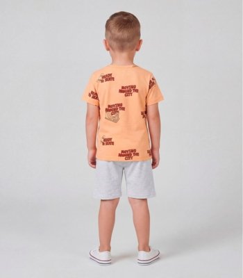 Conjunto Infantil Menino Estampada Select Laranja