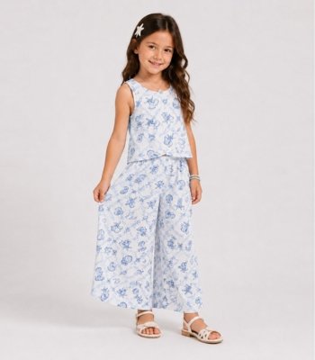 Conjunto Infantil Regata e Pantacourt Select Bege
