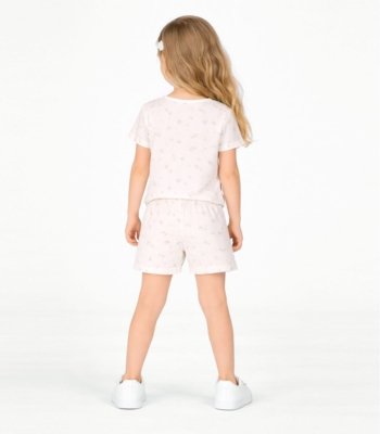 Conjunto Menina Infantil Blusa E Short Select Rosa