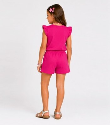 Conjunto Menina Infantil Blusa E Short Select Rosa