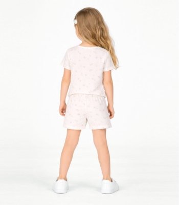 Conjunto Menina Infantil Blusa E Short Select Rosa