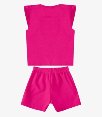 Conjunto Menina Infantil Blusa E Short Select Rosa