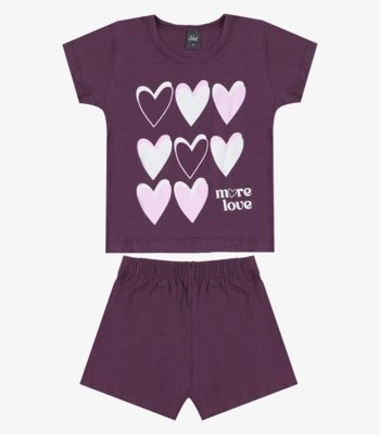 Conjunto Menina Infantil Seletc Roxo