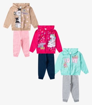 Conjunto Menina Moletom E Calça Sortido Select Sortida