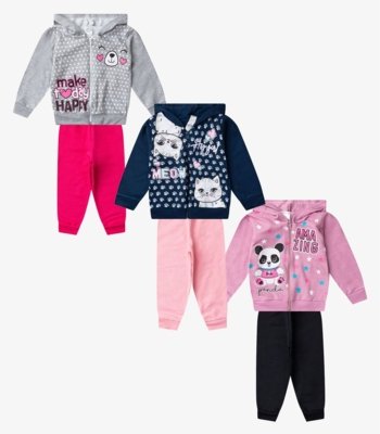 Conjunto Menina Moletom E Calça Sortido Select Sortida