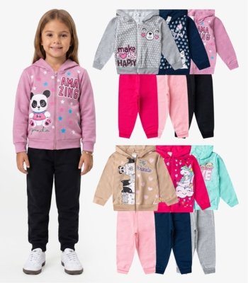 Conjunto Menina Moletom E Calça Sortido Select Sortida