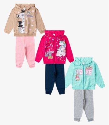 Conjunto Menina Moletom E Calça Sortido Select Sortida