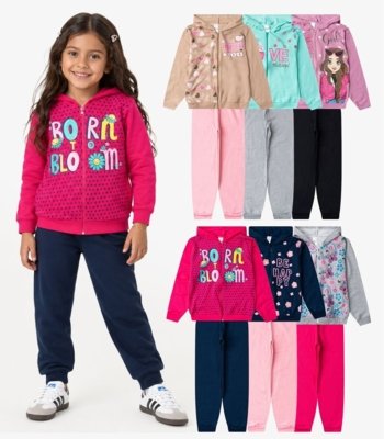 Conjunto Menina Moletom E Calça Sortido Select Sortida