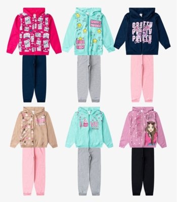 Conjunto Menina Moletom E Calça Sortido Select Sortida