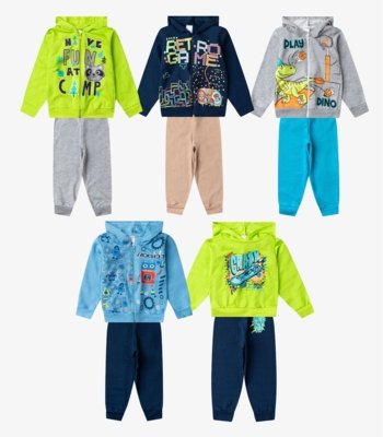 Conjunto Menino Moletom E Calça Sortido Select Sortida